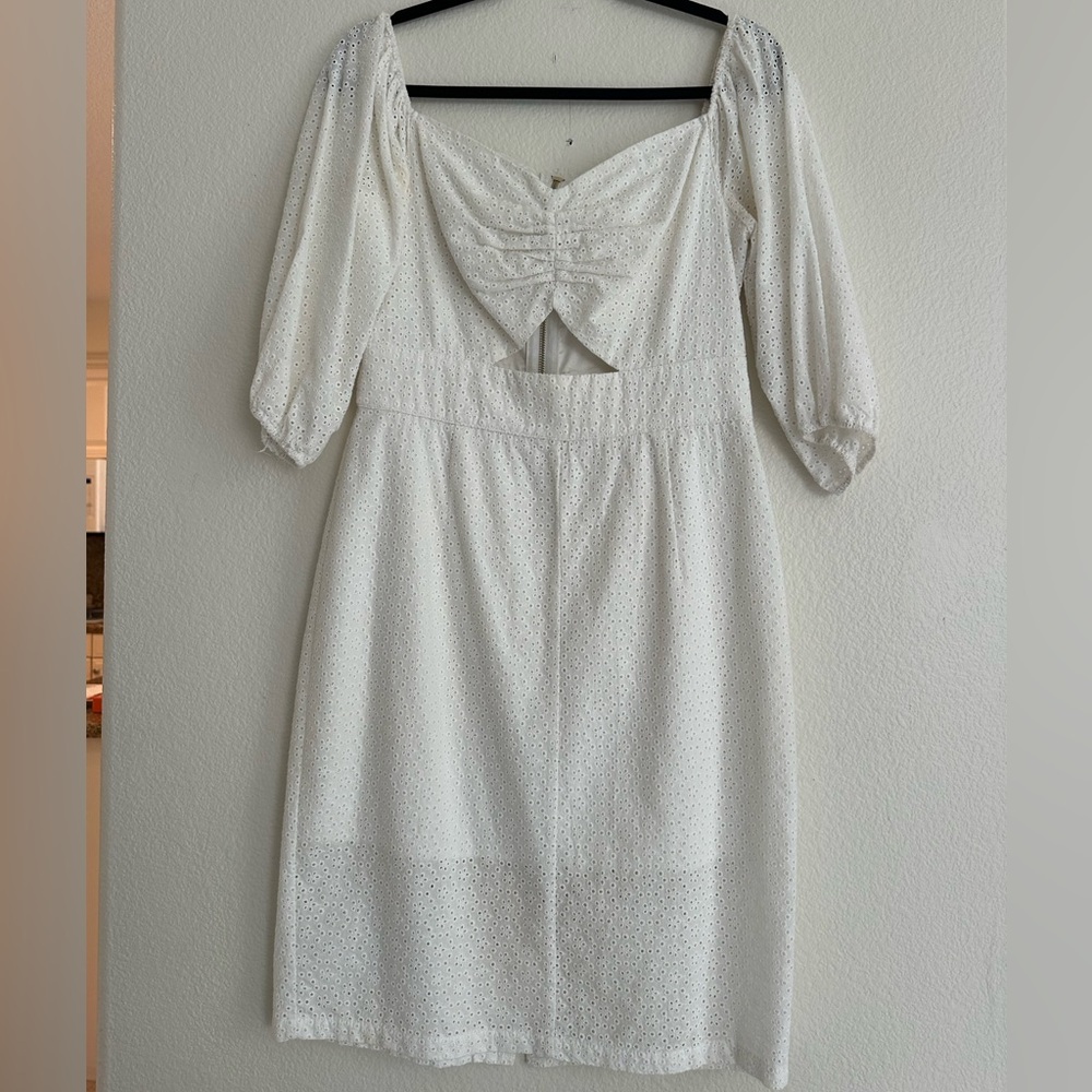 Bebe White Eyelet Dress